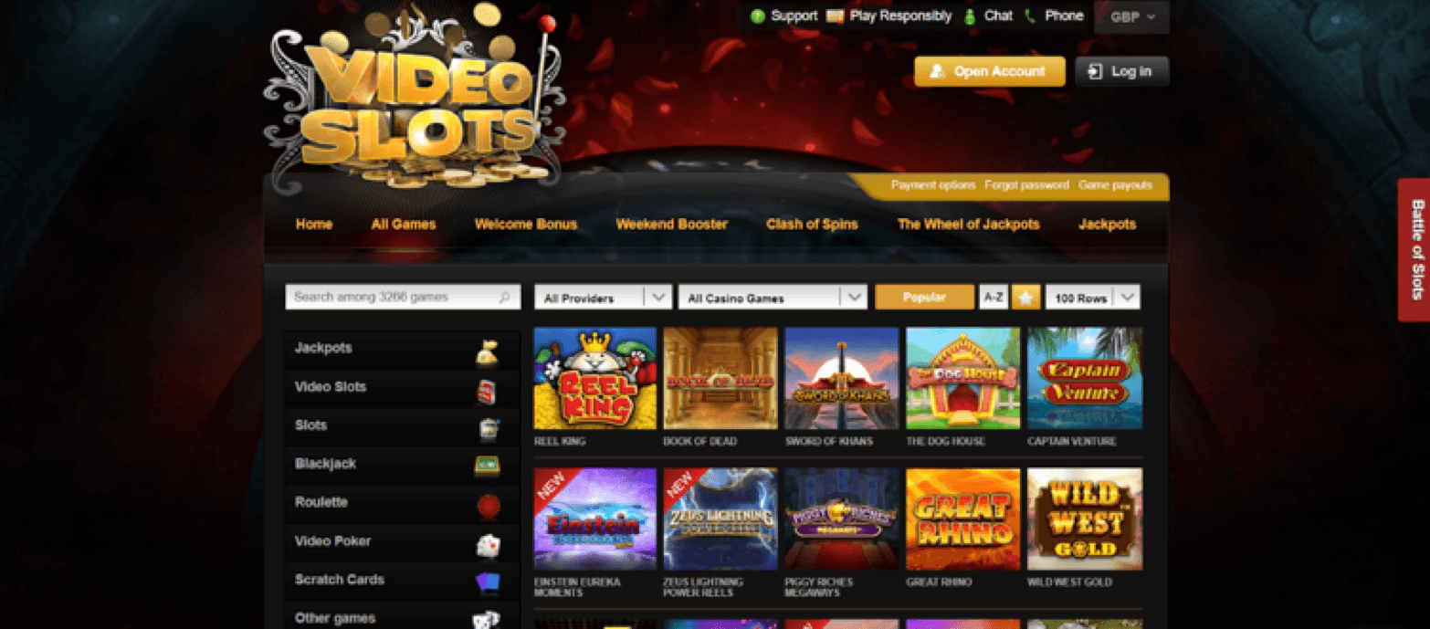 Review of Quality of Games for Videoslots Casino